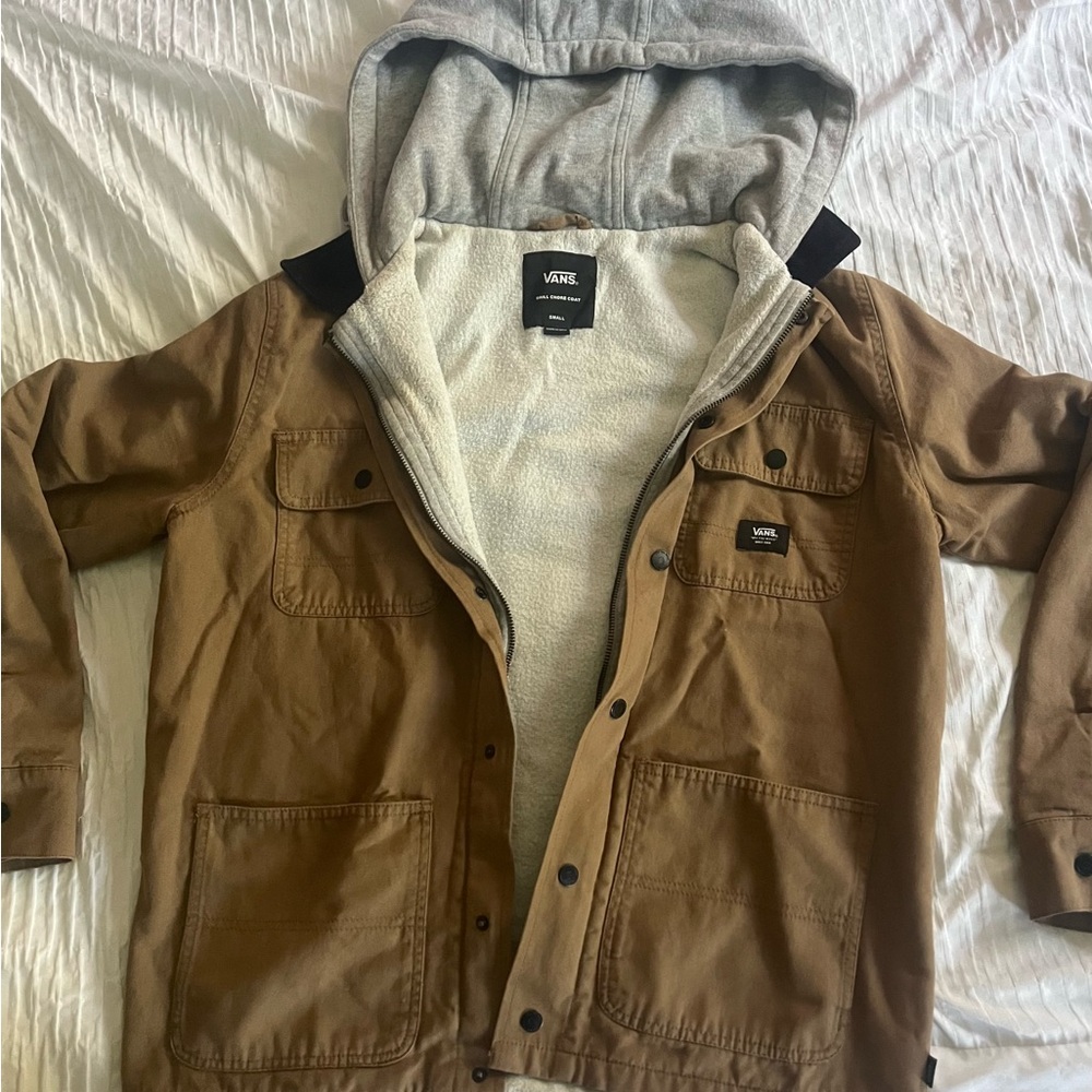 Vans Tan Hooded Jean Jacket